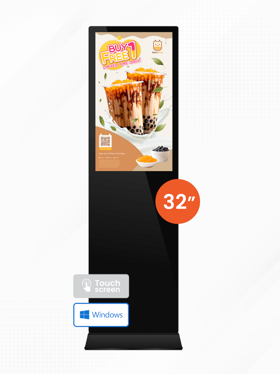 Digital Signage Kiosk ขนาด 32 นิ้ว แบบสัมผัส