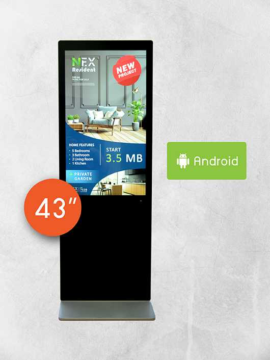 Digital Signage Kiosk ขนาด 43 นิ้ว
