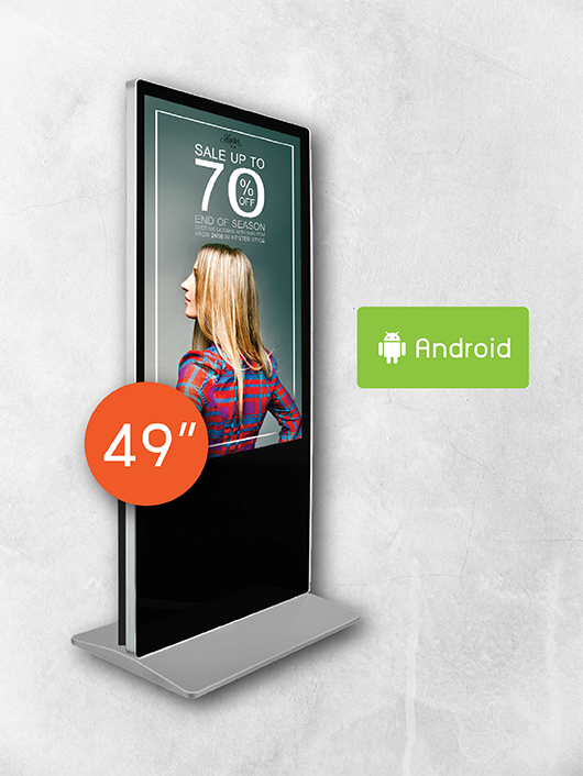 Digital Signage Kiosk ขนาด 49 นิ้ว ด้านหลัง