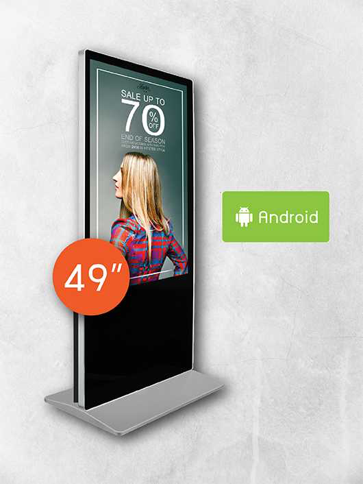 Digital Signage Kiosk ขนาด 49 นิ้ว