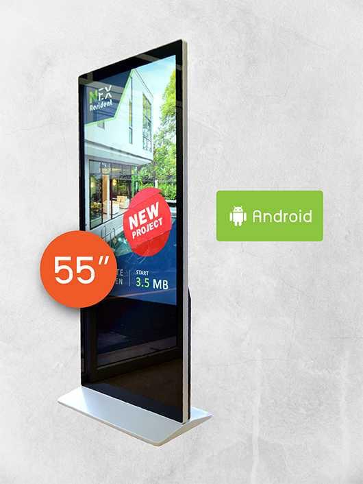 Digital Signage Kiosk ขนาด 55 นิ้ว