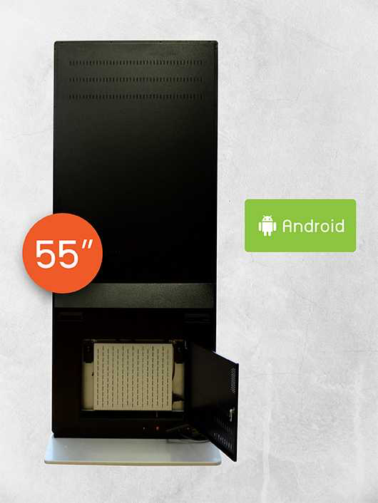 Digital Signage Kiosk ขนาด 55 นิ้ว ด้านหลัง