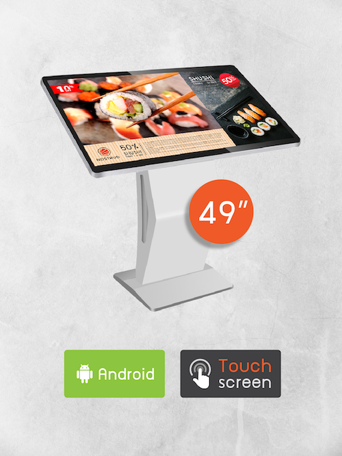 49" Android K-Stand Kiosk (ระบบสัมผัส)