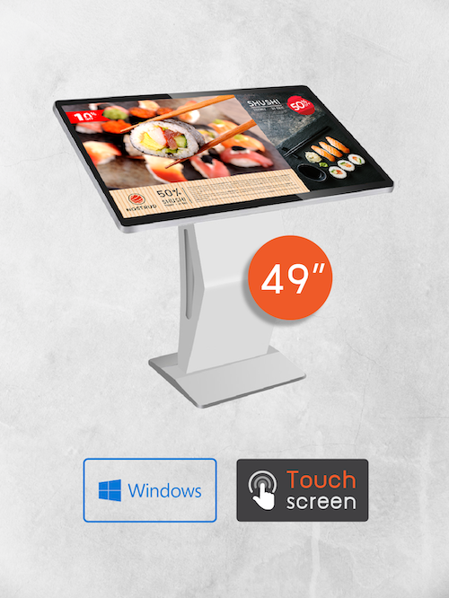 49" Windows K-Stand Kiosk (ระบบสัมผัส)