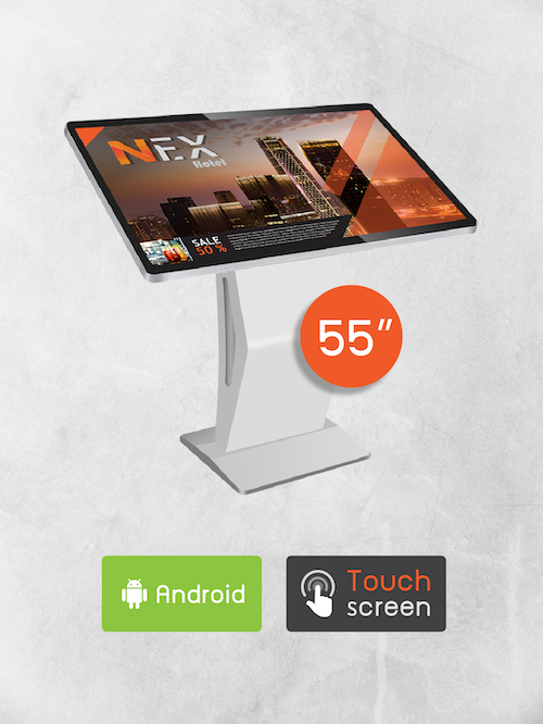 55" Android K-Stand Kiosk (ระบบสัมผัส)