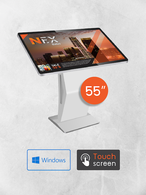 55" Windows K-Stand Kiosk (ระบบสัมผัส)