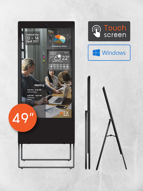 49" Windows Portable Signage TV (ระบบสัมผัส)