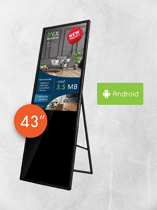 Portable Signage TV ขนาด 43 นิ้ว