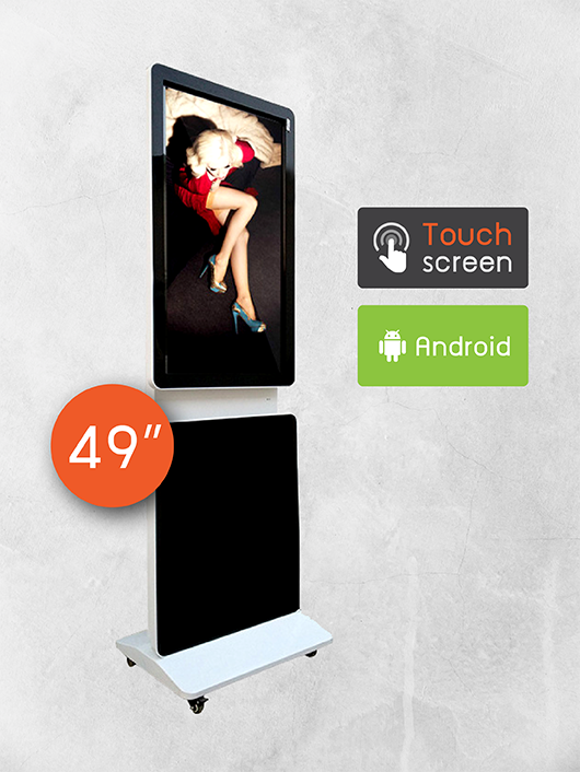 Rotating Screen Kiosk ขนาด 49 นิ้ว แบบสัมผัส