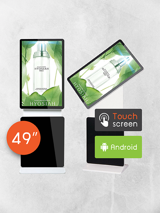 Rotating Screen Kiosk ขนาด 49 นิ้ว แบบสัมผัส ด้านหลัง